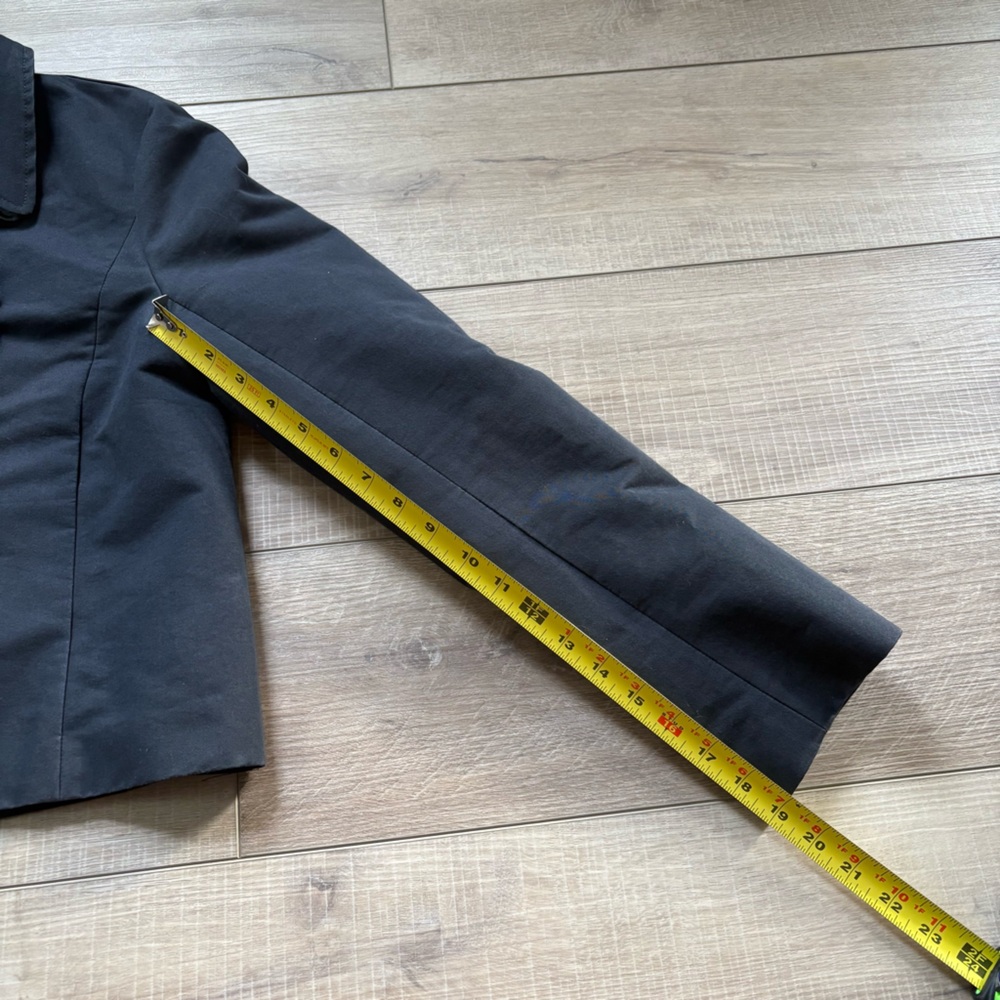 French Connection Cropped Navy Trench - Picture 6 of 7